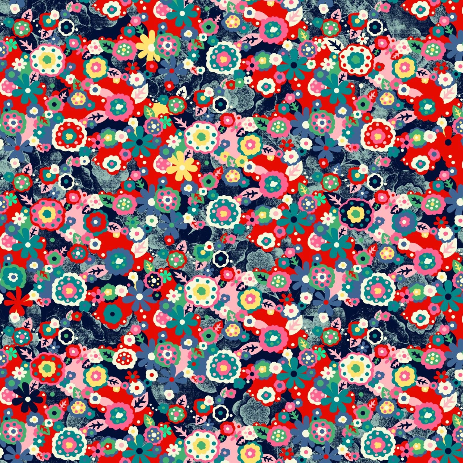 Dense floral repeat